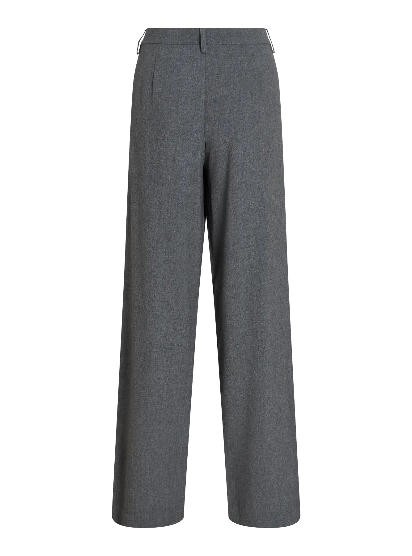 Vikari Wide habitbukser - Dark Grey Melange